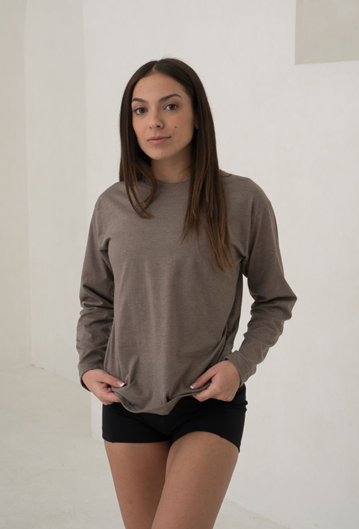 Ladies Crewneck Long Sleeve T-Shirt - Rebel Apparel Inc.