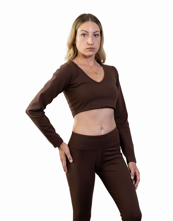 Active V-Neck Long Sleeve
