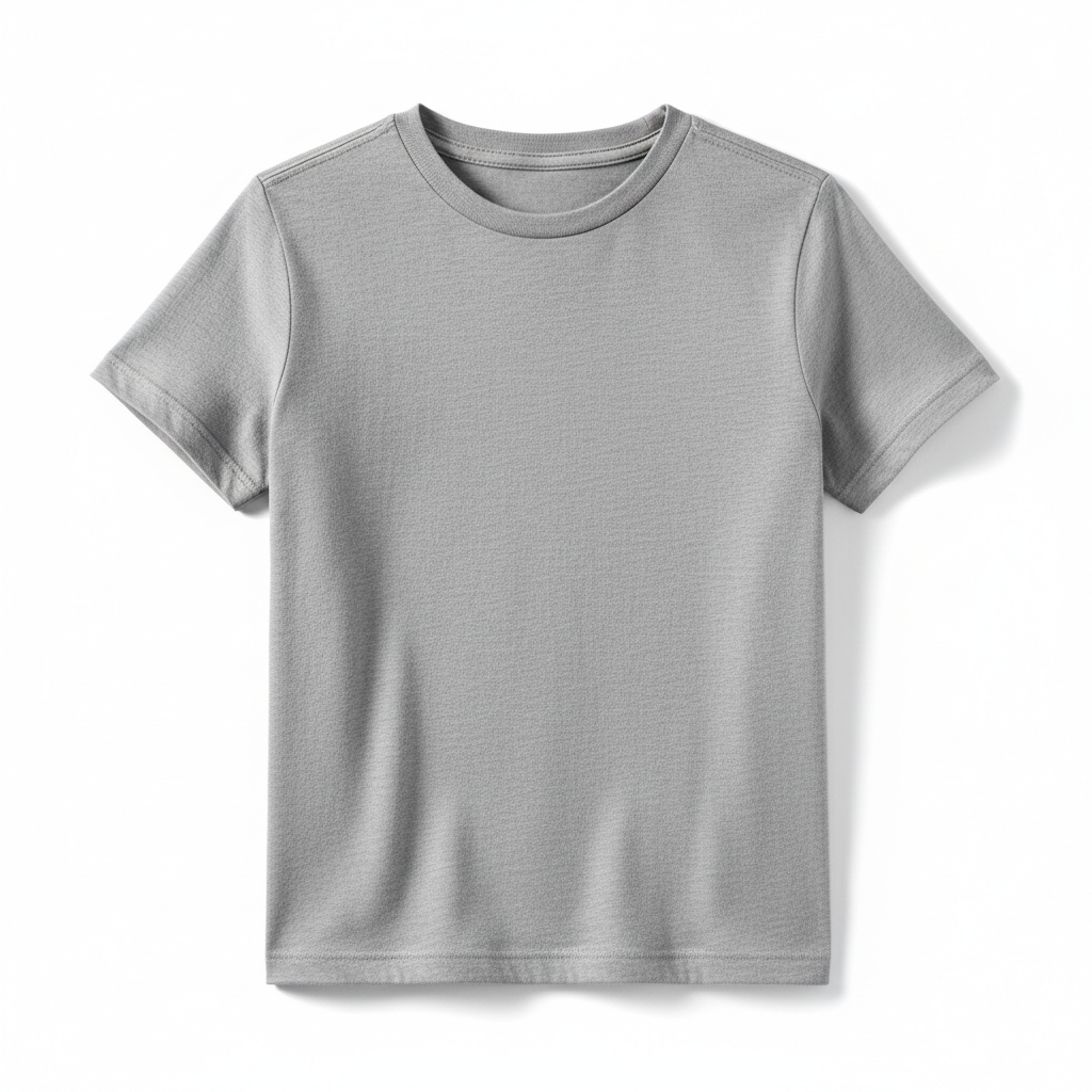 Fine Jersey Short Sleeve Top made of 100% combed cotton, pre-washed and pre-shrunk fine jersey fabric