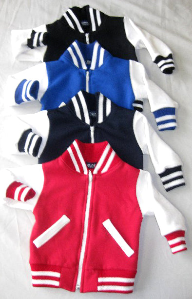 Infant Varsity Jacket with Zipper - Rebel Apparel Inc.