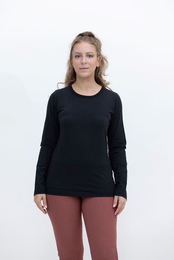 Ladies Crewneck Long Sleeve T-Shirt - Rebel Apparel Inc.